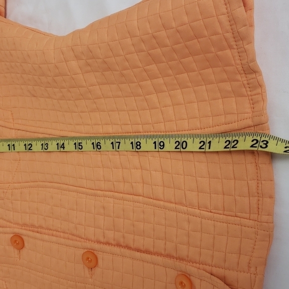 Vintage hervè bernard by Bernard Holtzman Quilted Jacket 10 Light Orange EUC - Picture 9 of 11